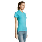PASSION Poloshirt Damen 170 g/m² Blau – Seitenansicht