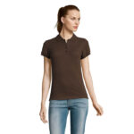 PASSION Poloshirt Damen 170 g/m² Braun – Vorderansicht