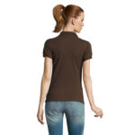 PASSION Poloshirt Damen 170 g/m² Braun – Rückansicht