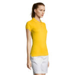 PASSION Poloshirt Damen 170 g/m² Gold – Seitenansicht