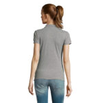 PASSION Poloshirt Damen 170 g/m² Grau – Rückansicht