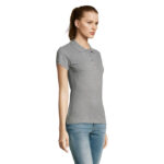 PASSION Poloshirt Damen 170 g/m² Grau – Seitenansicht