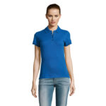 PASSION Poloshirt Damen 170 g/m² Blau – Vorderansicht