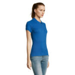 PASSION Poloshirt Damen 170 g/m² Blau – Seitenansicht
