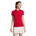 PASSION Poloshirt Damen 170 g/m² Rot – Vorderansicht