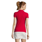 PASSION Poloshirt Damen 170 g/m² Rot – Rückansicht