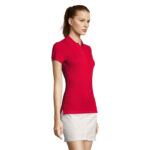 PASSION Poloshirt Damen 170 g/m² Rot – Seitenansicht