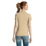 PASSION Poloshirt Damen 170 g/m² Braun – Rückansicht