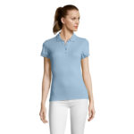 PASSION Poloshirt Damen 170 g/m² Blau – Vorderansicht