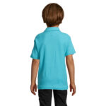 SUMMER II Poloshirt Kinder 170 g/m² Blau – Rückansicht