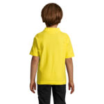 SUMMER II Poloshirt Kinder 170 g/m² Gold – Rückansicht