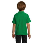 SUMMER II Poloshirt Kinder 170 g/m² Grün – Rückansicht