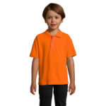 SUMMER II Poloshirt Kinder 170 g/m² Orange – Vorderansicht