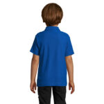 SUMMER II Poloshirt Kinder 170 g/m² Blau – Rückansicht