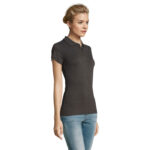PERFECT Poloshirt Damen 180 g/m² Grau – Seitenansicht