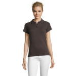 PERFECT Poloshirt Damen 180 g/m² Grau – Vorderansicht