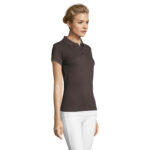 PERFECT Poloshirt Damen 180 g/m² Grau – Seitenansicht