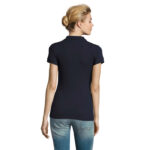 PERFECT Poloshirt Damen 180 g/m² Blau – Rückansicht