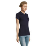 PERFECT Poloshirt Damen 180 g/m² Blau – Seitenansicht