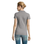 PERFECT Poloshirt Damen 180 g/m² Grau – Rückansicht