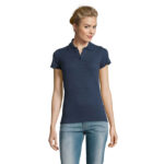 PERFECT Poloshirt Damen 180 g/m² Blau – Vorderansicht