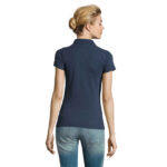 PERFECT Poloshirt Damen 180 g/m² Blau – Rückansicht