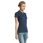 PERFECT Poloshirt Damen 180 g/m² Blau – Seitenansicht