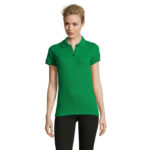 PERFECT Poloshirt Damen 180 g/m² Grün – Vorderansicht