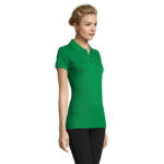 PERFECT Poloshirt Damen 180 g/m² Grün – Seitenansicht