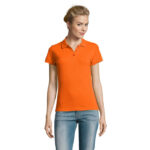 PERFECT Poloshirt Damen 180 g/m² Orange – Vorderansicht