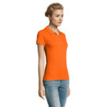 PERFECT Poloshirt Damen 180 g/m² Orange – Seitenansicht