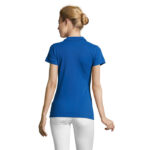 PERFECT Poloshirt Damen 180 g/m² Blau – Rückansicht