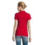 PERFECT Poloshirt Damen 180 g/m² Rot – Rückansicht