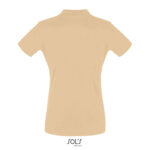 PERFECT Poloshirt Damen 180 g/m² Braun – Rückansicht