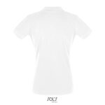 PERFECT Poloshirt Damen 180 g/m² White – Rückansicht