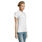PERFECT Poloshirt Damen 180 g/m² White – Seitenansicht