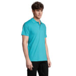 SPRING II Poloshirt Herren 210 g/m² Blau – Seitenansicht