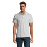 SPRING II Poloshirt Herren 210 g/m² Grau – Vorderansicht