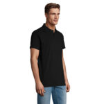 SPRING II Poloshirt Herren 210 g/m² Schwarz – Seitenansicht