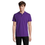 SPRING II Poloshirt Herren 210 g/m² Purple – Vorderansicht