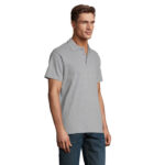 SPRING II Poloshirt Herren 210 g/m² Grau – Seitenansicht