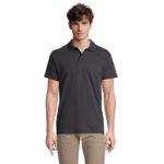 SPRING II Poloshirt Herren 210 g/m² Grau – Vorderansicht
