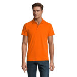 SPRING II Poloshirt Herren 210 g/m² Orange – Vorderansicht