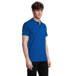SPRING II Poloshirt Herren 210 g/m² Blau – Seitenansicht
