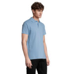 SPRING II Poloshirt Herren 210 g/m² Blau – Seitenansicht