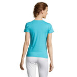 MISS T-Shirt Damen 150 g/m² Blau – Rückansicht