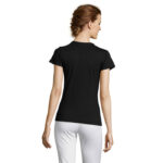 MISS T-Shirt Damen 150 g/m² Schwarz – Rückansicht