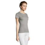 MISS T-Shirt Damen 150 g/m² Grau – Seitenansicht