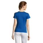 MISS T-Shirt Damen 150 g/m² Blau – Rückansicht