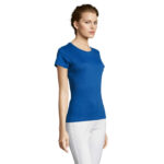 MISS T-Shirt Damen 150 g/m² Blau – Seitenansicht